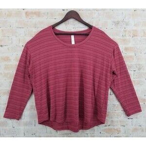 Athleta Cloudlight Stratus Women's Top T-Shirt Long Sleeve Pink Plus Size 1X